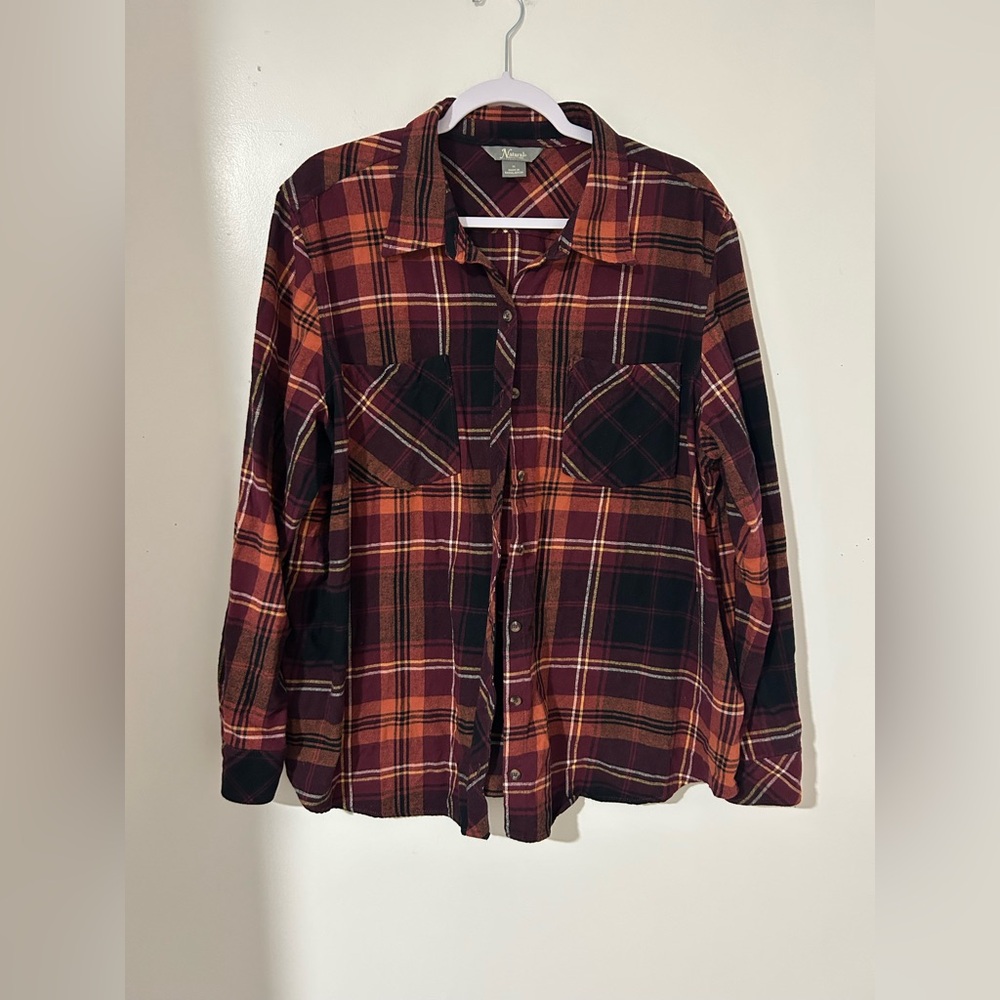 Natural‎ collection Plaid Cotton Shirt